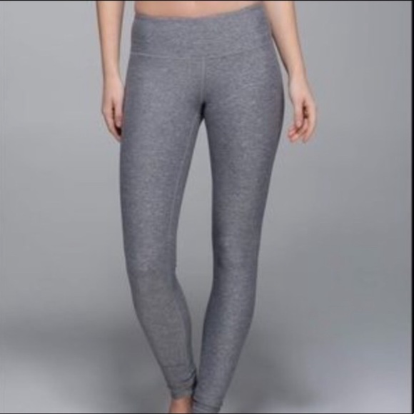 lululemon athletica Pants - Lululemon Heathered Gray Wunder Under Leggings